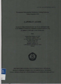 Laporan akhir Kajian stratigrafi dan batuan reservoir gas hidrat sebagai terminasi reinjeksi CO2 (Carbon capture and storage). Tahun 2010