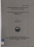 Laporan Penyelidikan geologi dan geofisika kelautan di perairan laut Jawa, Lp, 1411. Tahun 1996