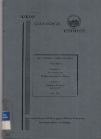 MGI Sediment cores database Vol. I Tahun 1992