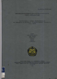 Penyelidikan proses pendangkalan di perairan alur barat Tanjung Perak Surabaya Jawa Timur. Tahun 2001