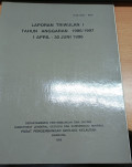 Laporan Triwulan I Tahun Anggaran 1996/1997 1 April - 30 Juni 1996