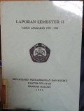 Laporan tahunan tahun anggaran 1993/1994
