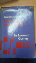 INVITAON TO DATABASE PROCESSING